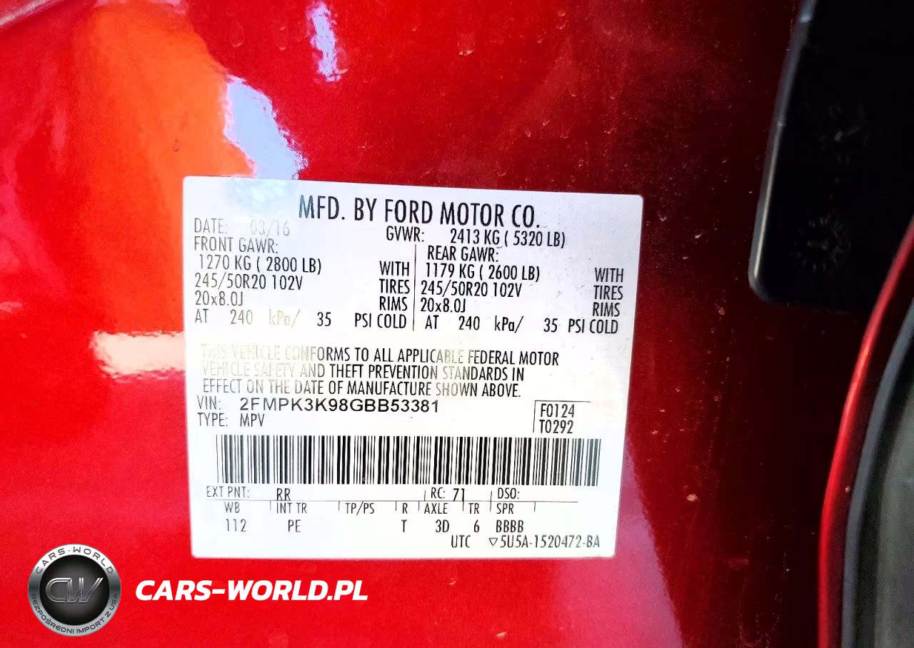2016 Ford Edge Titanium VIN:2FMPK3K98GBB53381 - 13