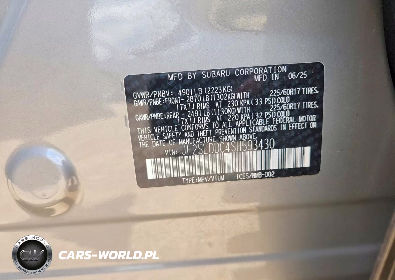 2025 Subaru Forester Premium VIN:JF2SLDDC4SH593430 - 13