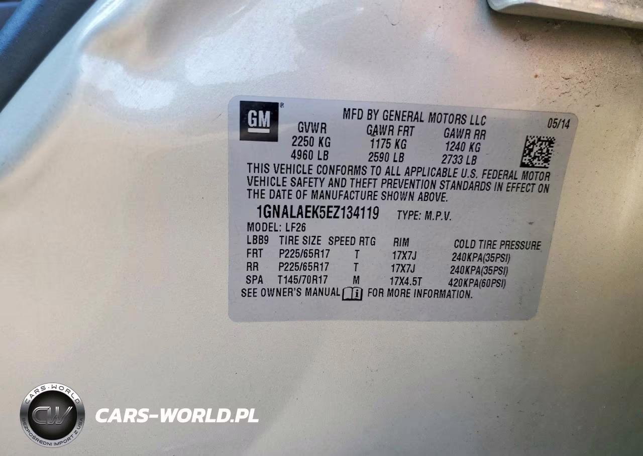 2014 Chevrolet Equinox Ls VIN:1GNALAEK5EZ134119 - 13