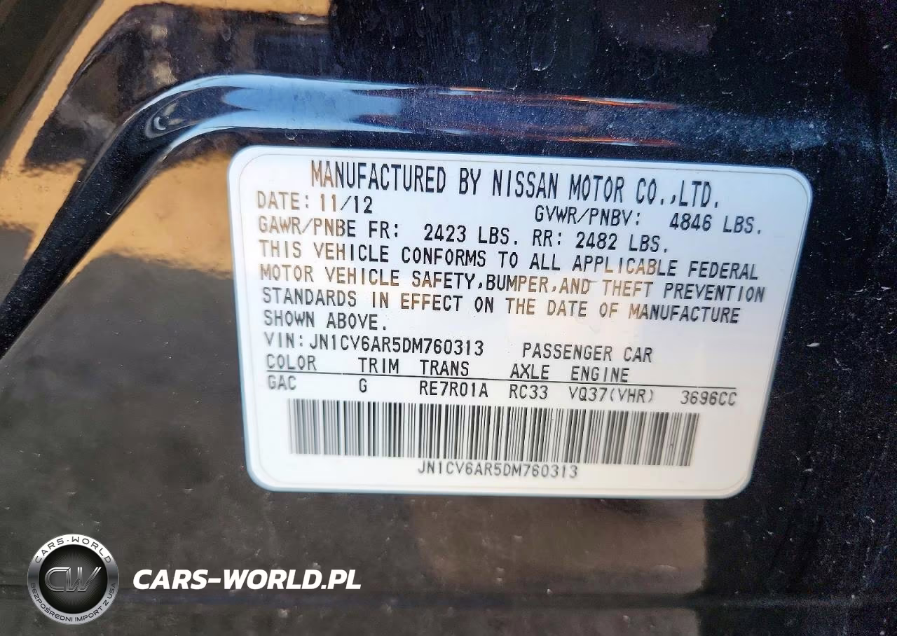 2013 Infiniti G37 Sedan X VIN:JN1CV6AR5DM760313 - 12