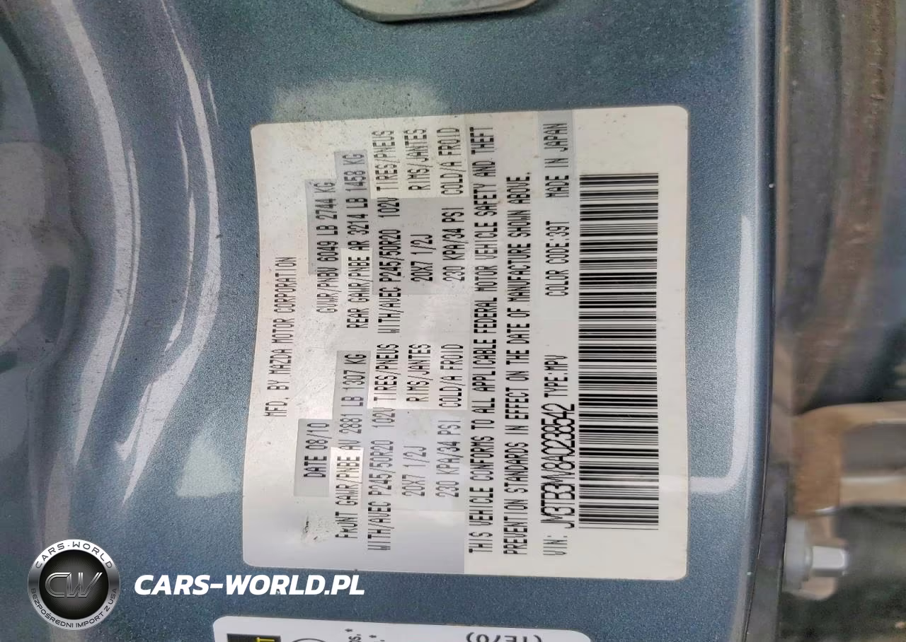 2010 Mazda Cx-9 VIN:JM3TB3MV8A0238542 - 13