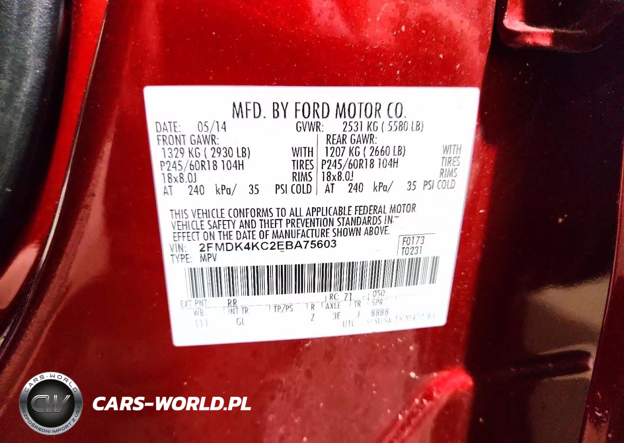 2014 Ford Edge Limited VIN:2FMDK4KC2EBA75603 - 13