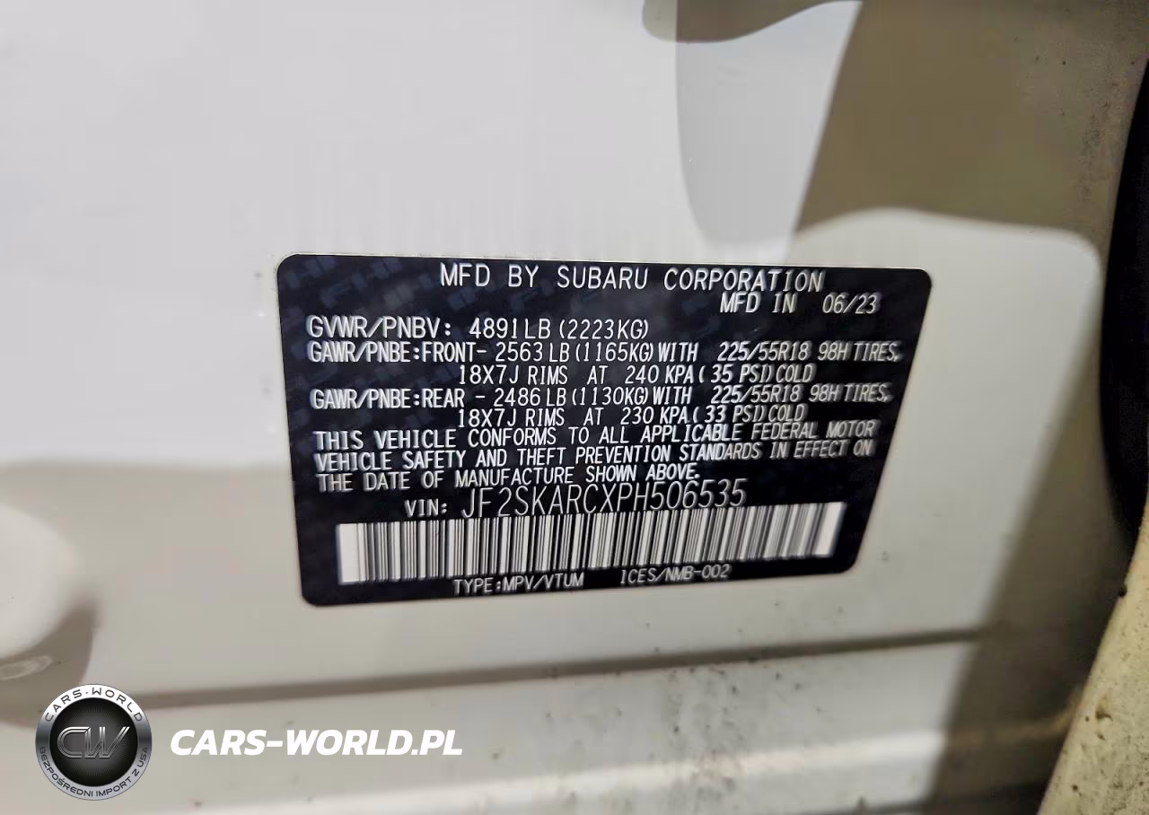 2023 Subaru Forester Touring VIN:JF2SKARCXPH506535 - 14