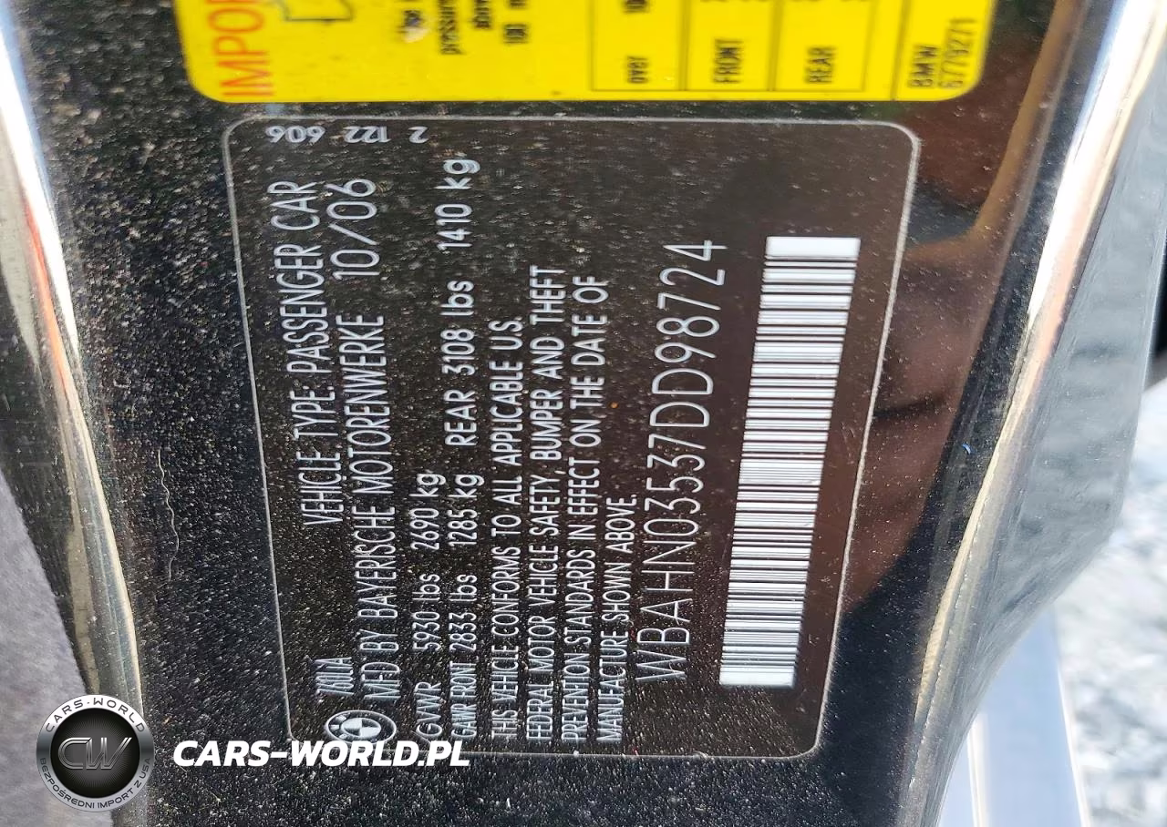 2007 BMW 760 Li VIN:WBAHN03537DD98724 - 12