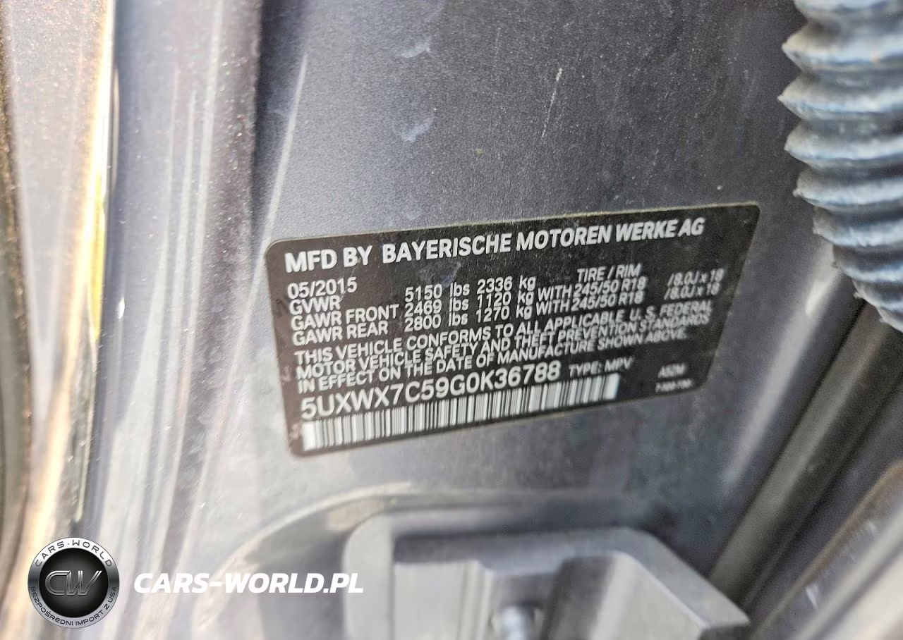 2016 BMW X3 xDrive35I VIN:5UXWX7C59G0K36788 - 14