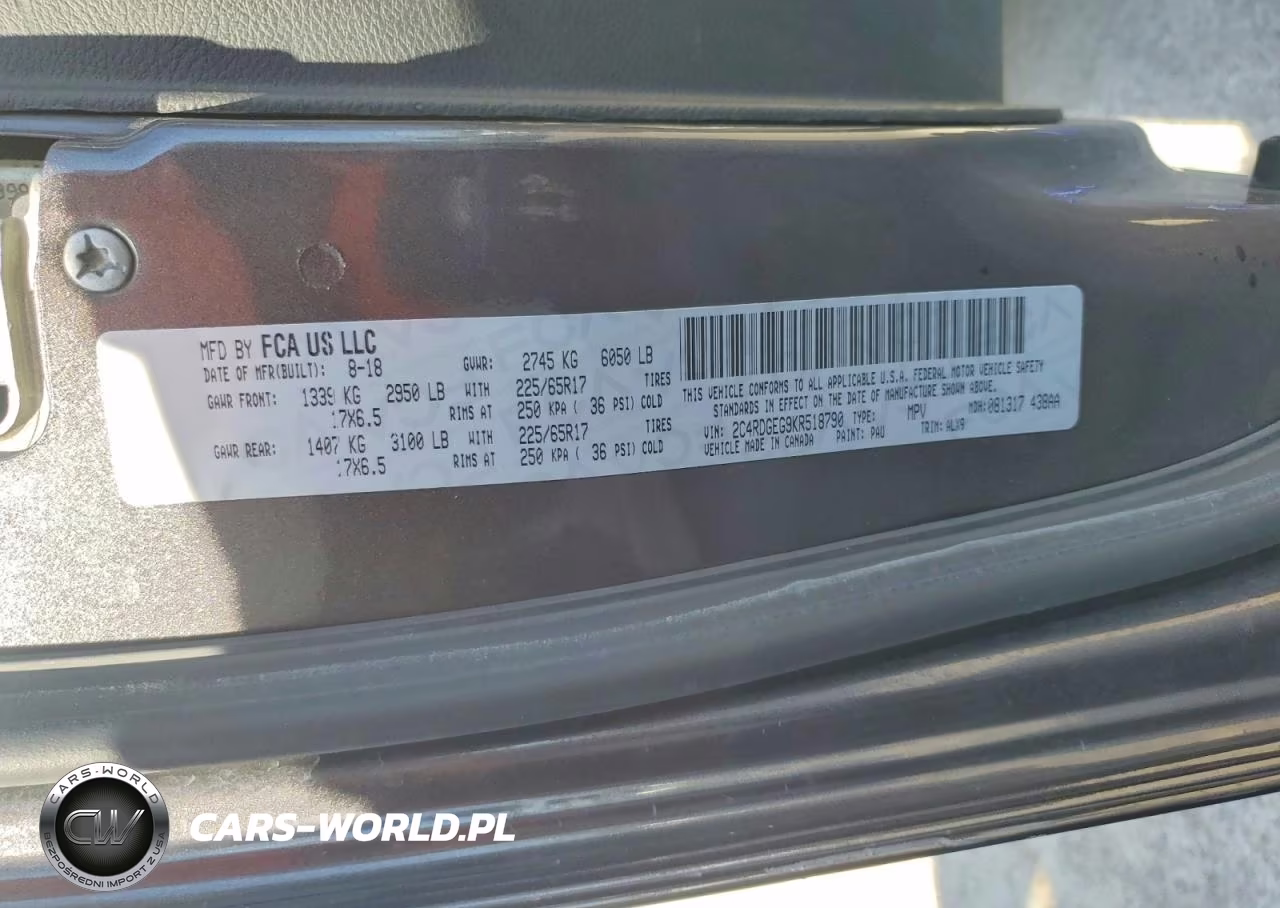 2019 Dodge Grand Caravan Gt VIN:2C4RDGEG9KR518790 - 14