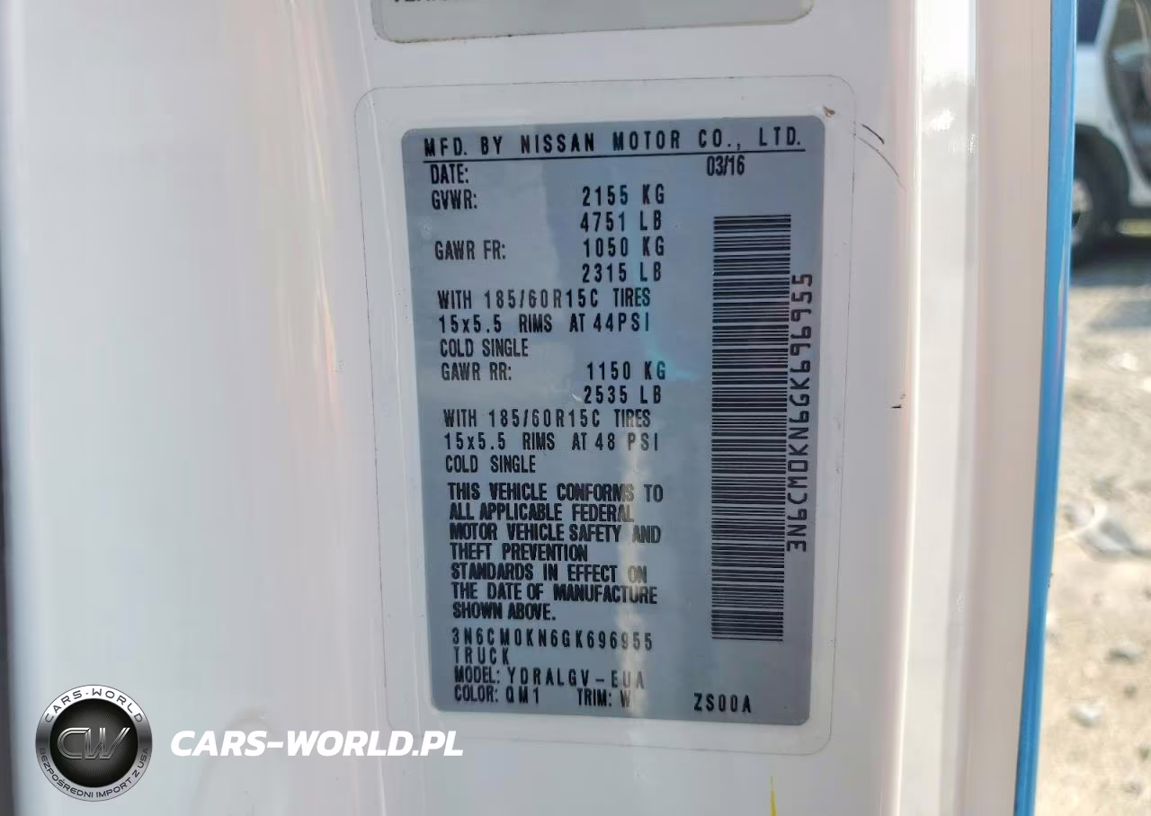 2016 Nissan Nv200 Sv VIN:3N6CM0KN6GK696955 - 13