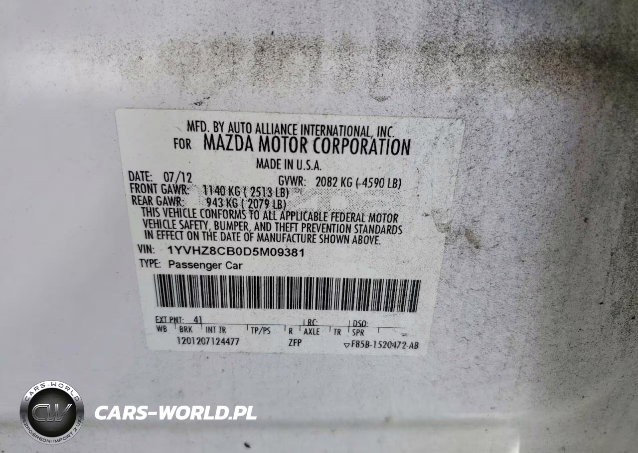 2013 Mazda 6 Grand Touring VIN:1YVHZ8CB0D5M09381 - 12