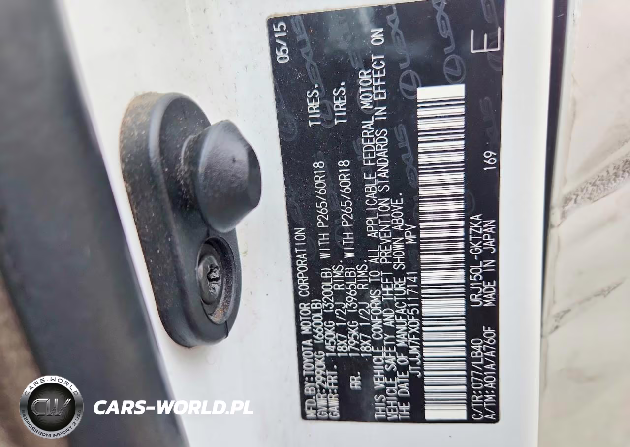2015 Lexus Gx 460 Premium VIN:JTJJM7FX0F5117141 - 13