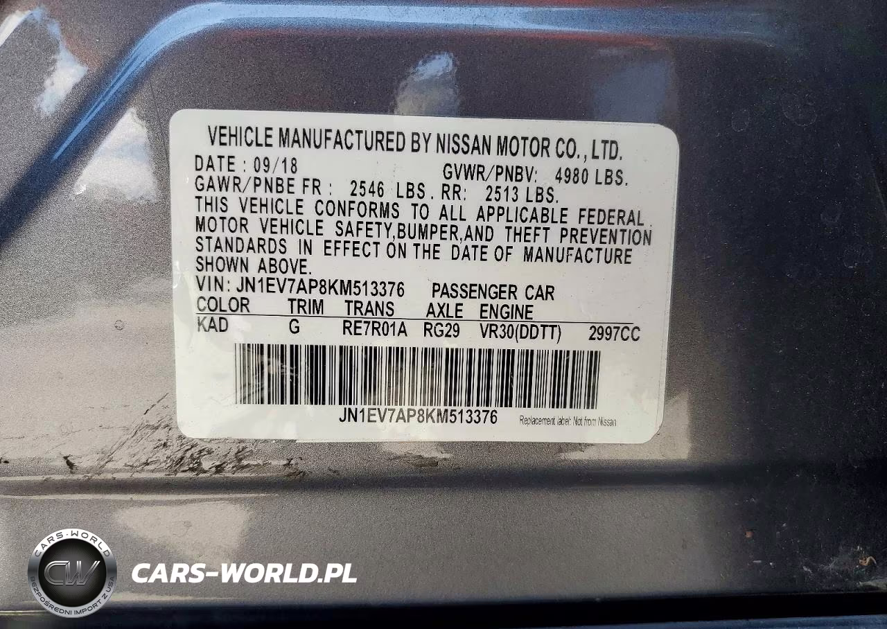 2019 Infiniti Q50 3.0T Luxe VIN:JN1EV7AP8KM513376 - 12