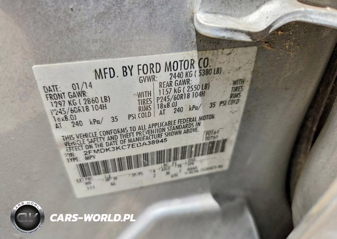 2014 Ford Edge Limited VIN:2FMDK3KC7EBA38945 - 13