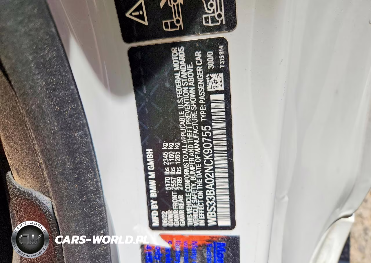 2022 BMW M4 Competition VIN:WBS33BA02NCK90755 - 12