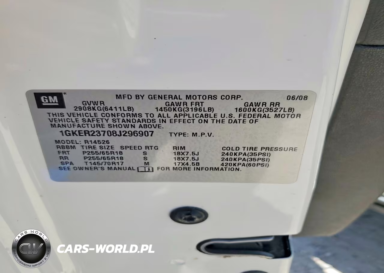 2008 GMC Acadia Slt-1 VIN:1GKER23708J296907 - 13