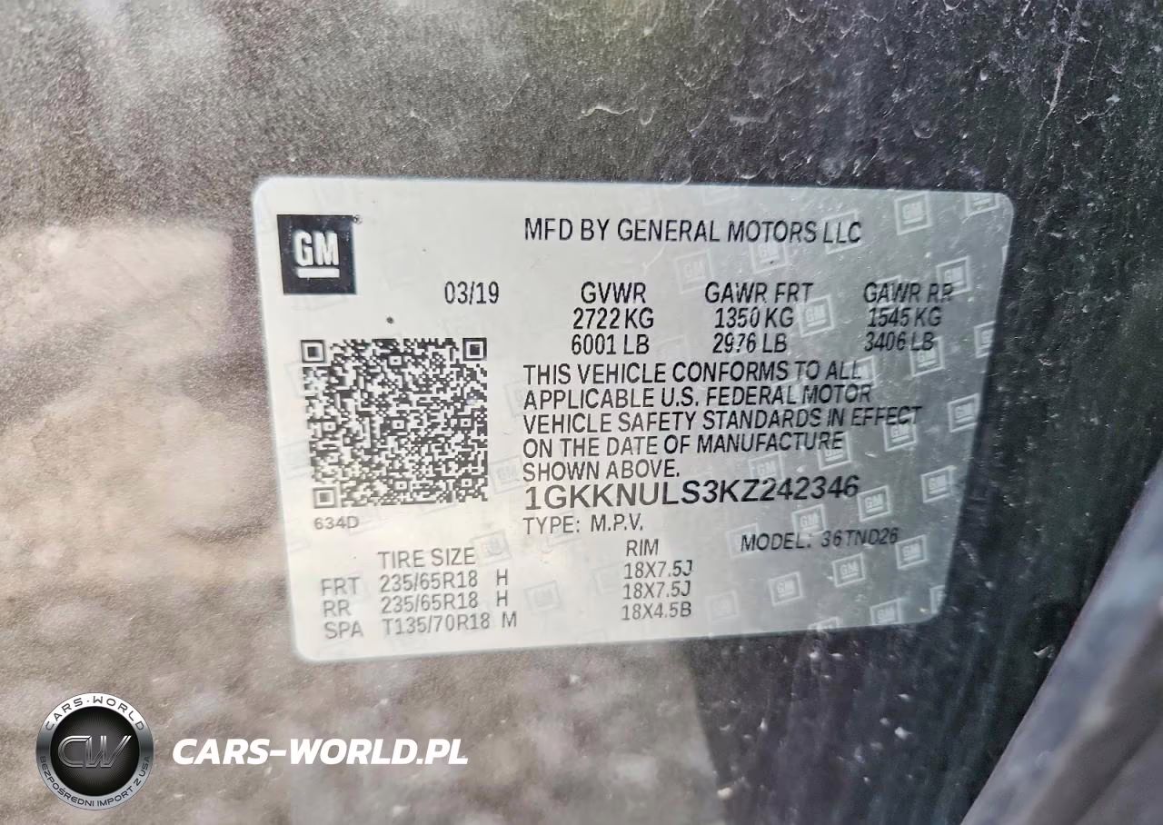 2019 GMC Acadia Slt-1 VIN:1GKKNULS3KZ242346 - 13