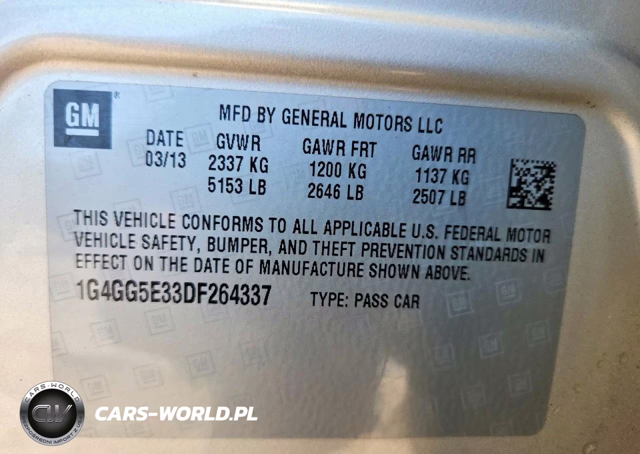 2013 Buick Lacrosse Premium 1 Group VIN:1G4GG5E33DF264337 - 12