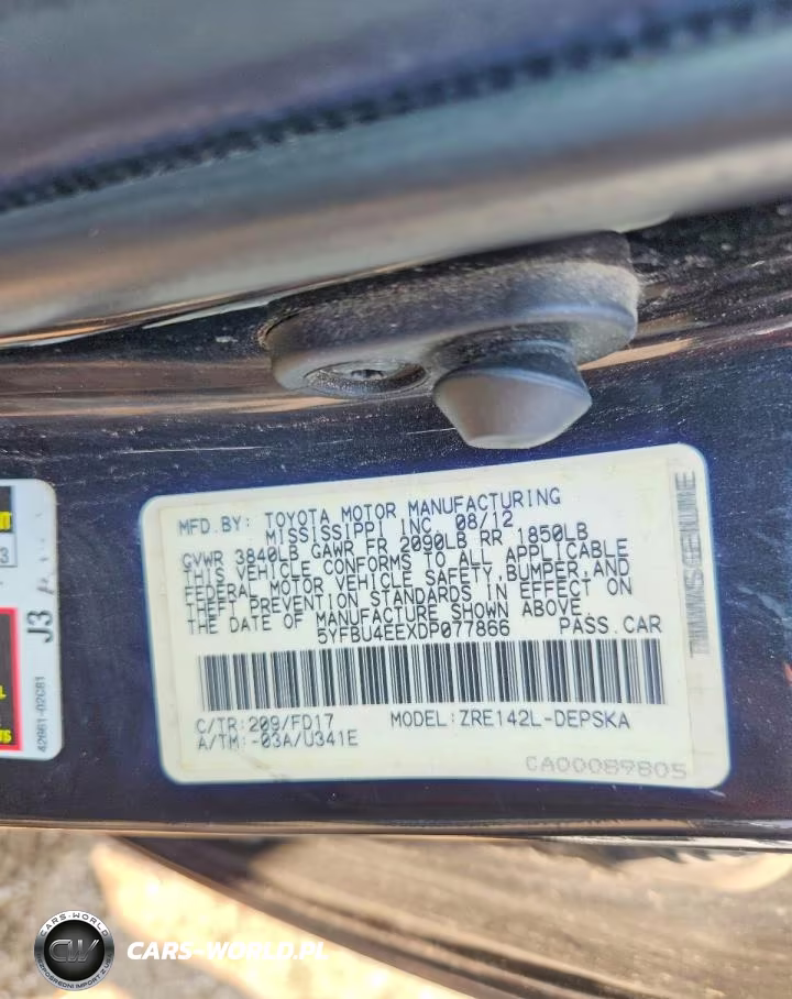 2013 Toyota Corolla S VIN:5YFBU4EEXDP077866 - 13