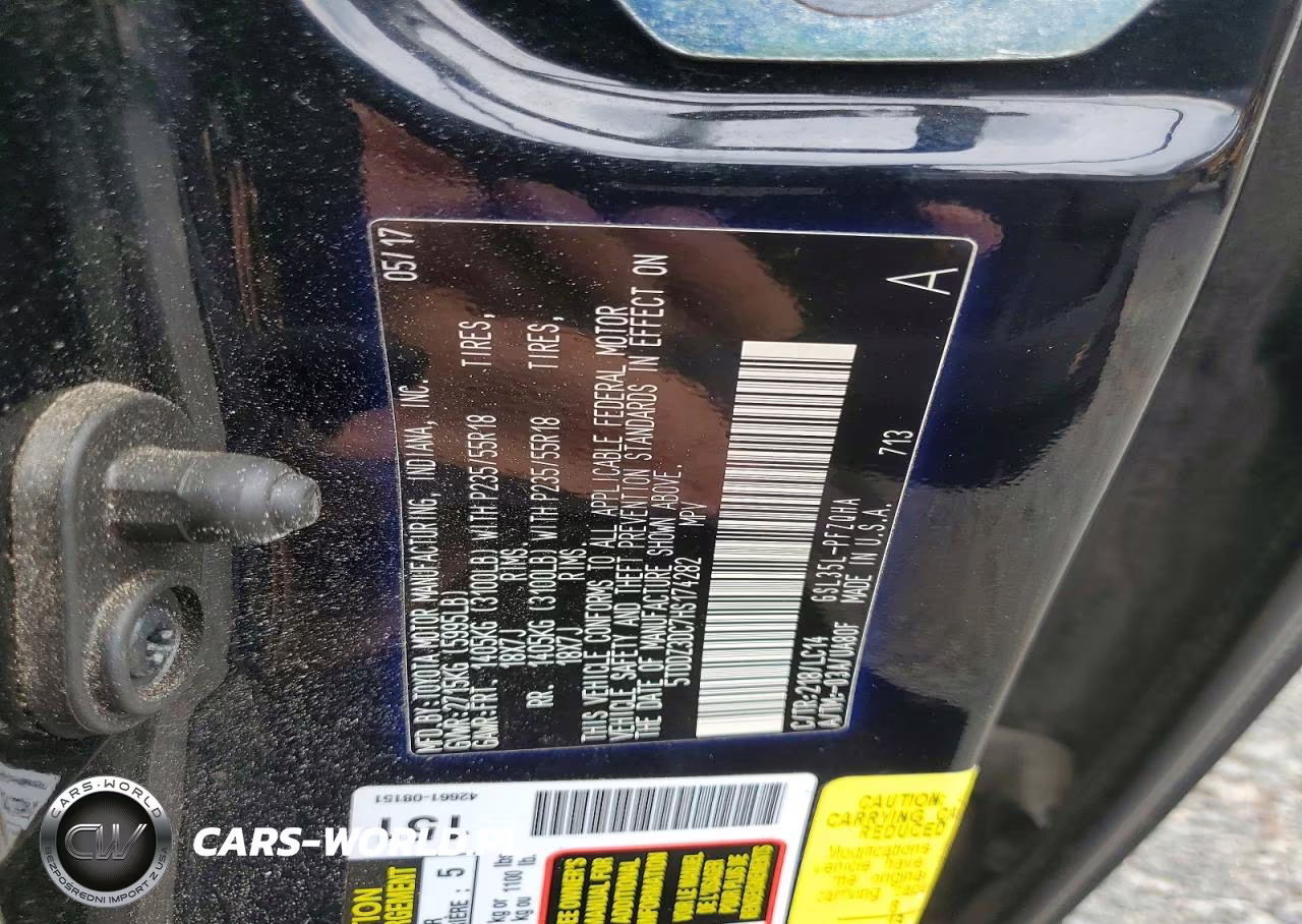 2017 Toyota Sienna Xle 7-Passenger VIN:5TDDZ3DC7HS174282 - 13
