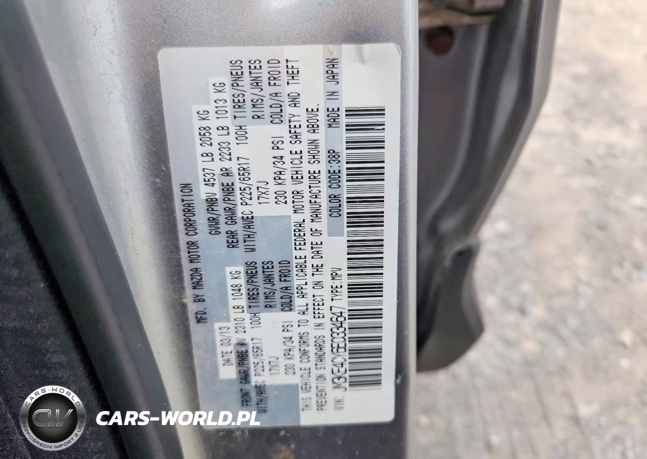 2014 Mazda Cx-5 Touring VIN:JM3KE4CY6E0334647 - 13