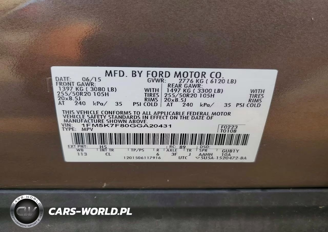 2016 Ford Explorer Limited VIN:1FM5K7F80GGA20431 - 12
