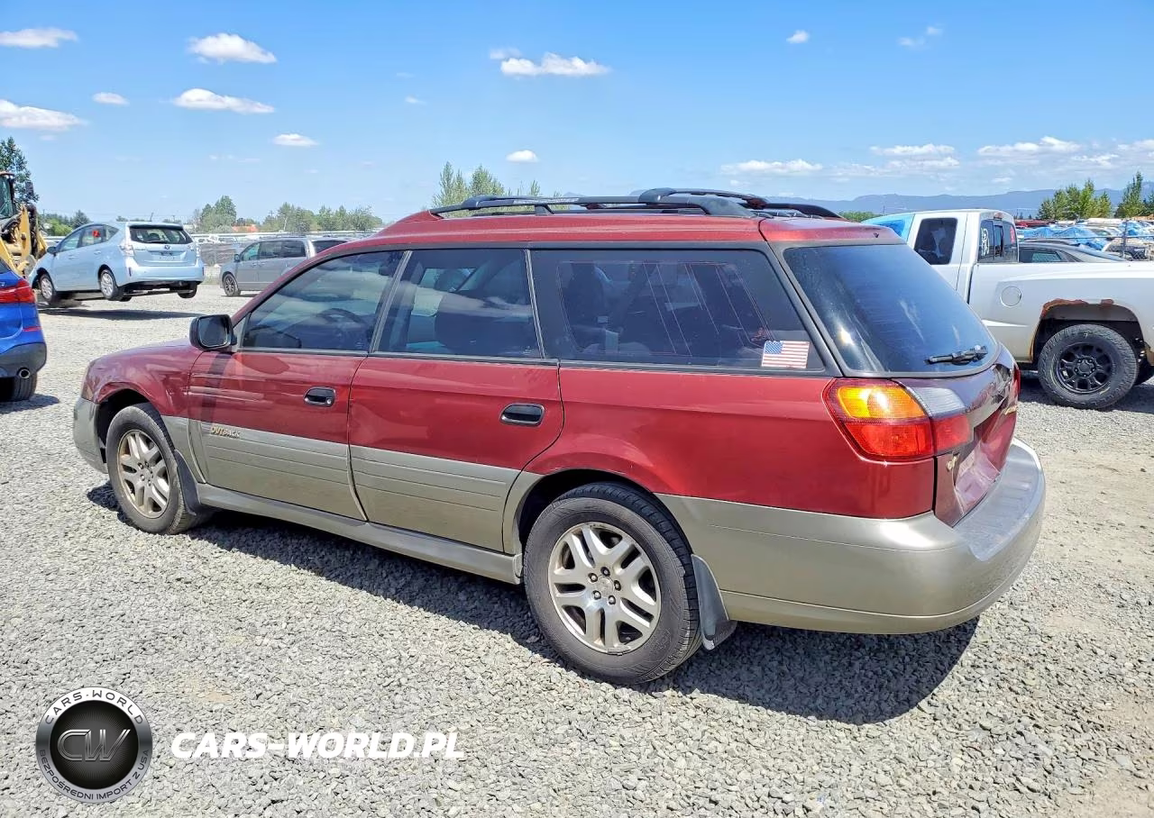 2002 Subaru Legacy Outback Awp VIN:4S3BH675827645396 - 2