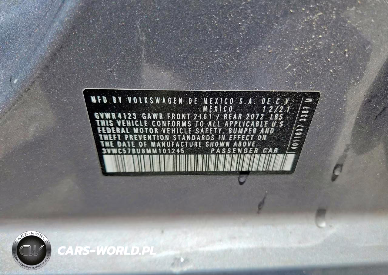 2021 Volkswagen Jetta S VIN:3VWC57BU8MM101245 - 12