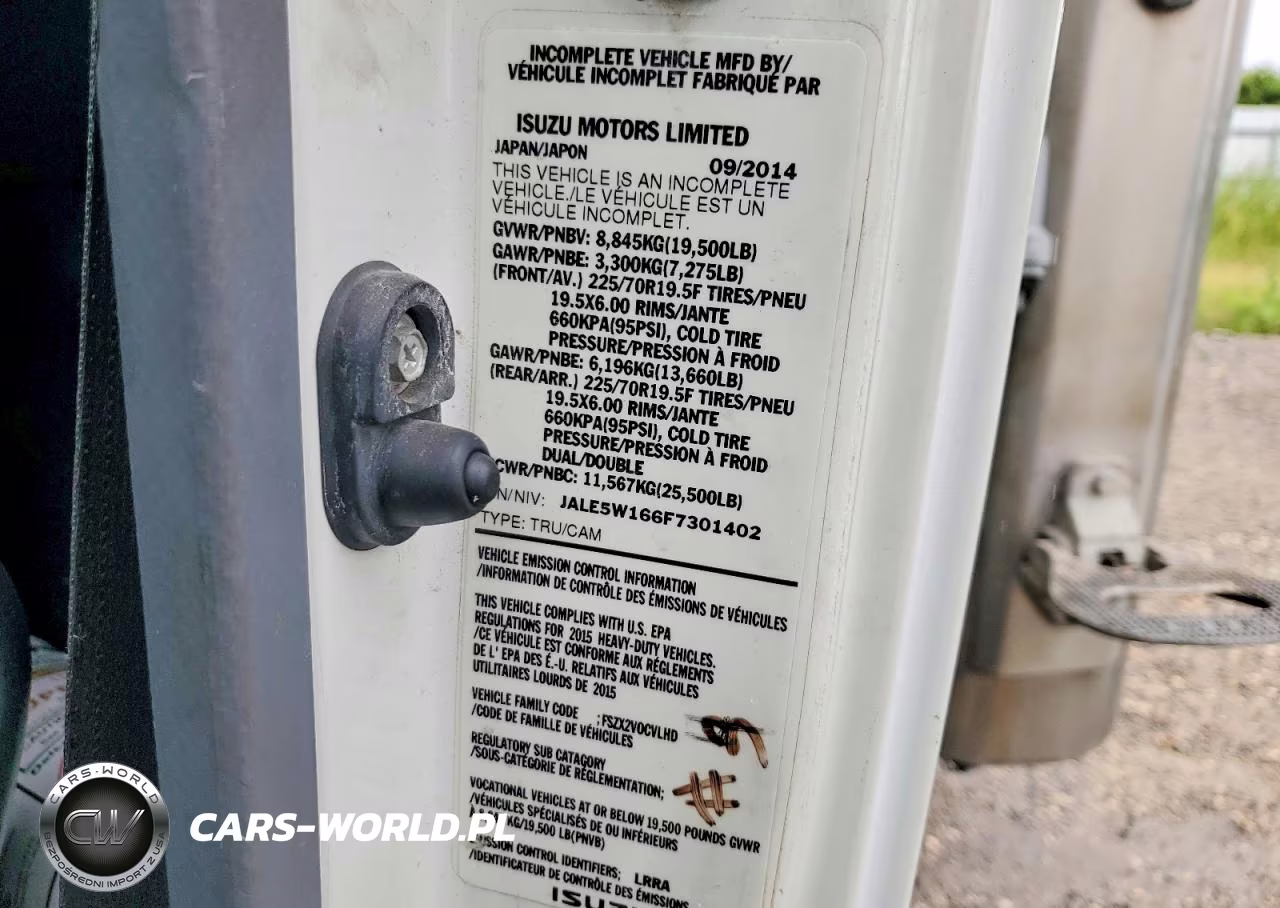2015 Isuzu Nrr Refrigerated Box Truck VIN:JALE5W166F7301402 - 12
