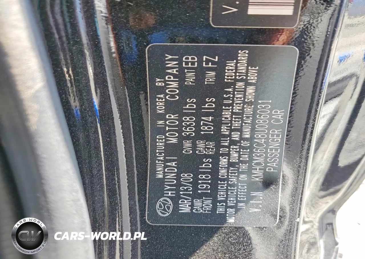 2008 Hyundai Accent Gs VIN:KMHCM36C48U086031 - 14