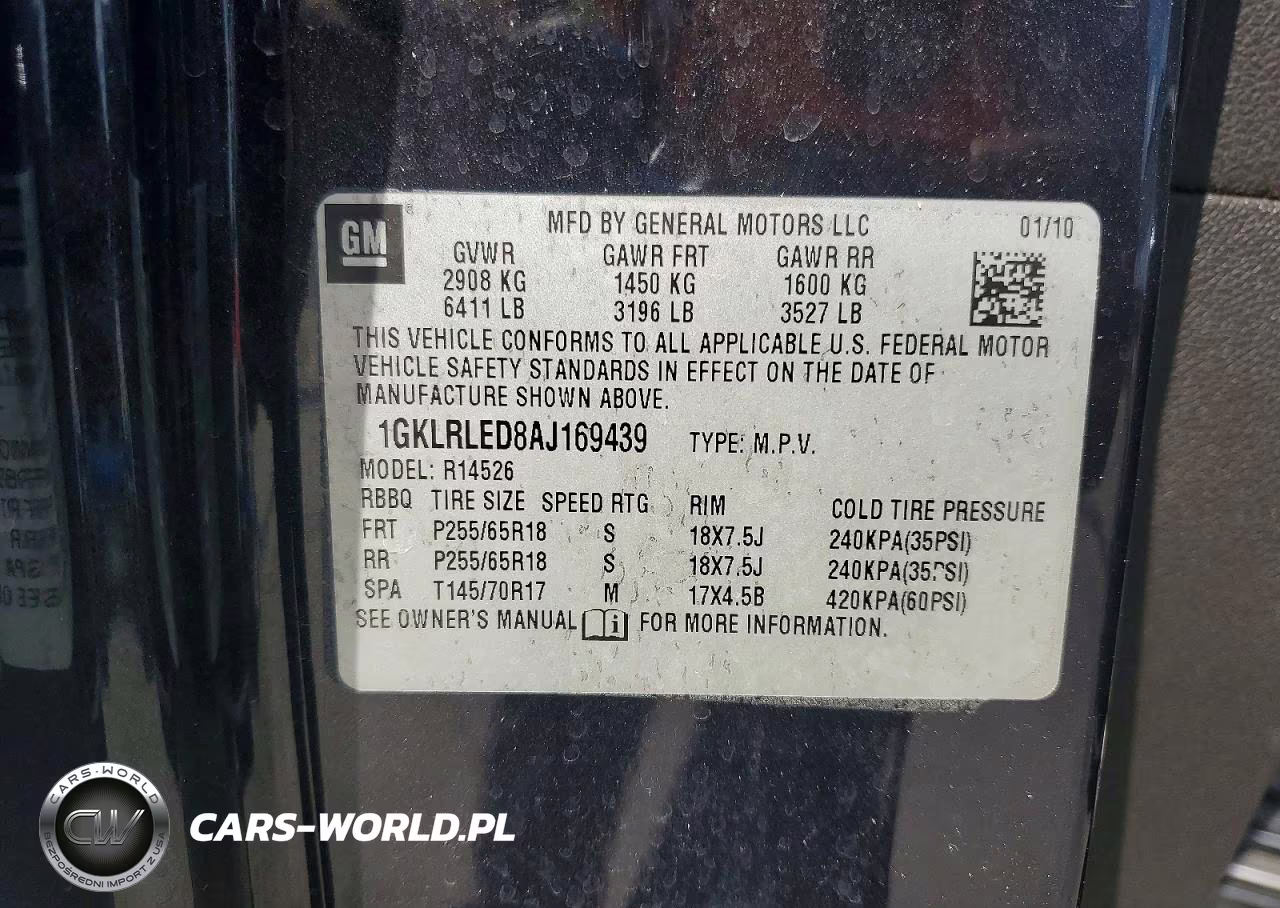 2010 GMC Acadia Sle VIN:1GKLRLED8AJ169439 - 13