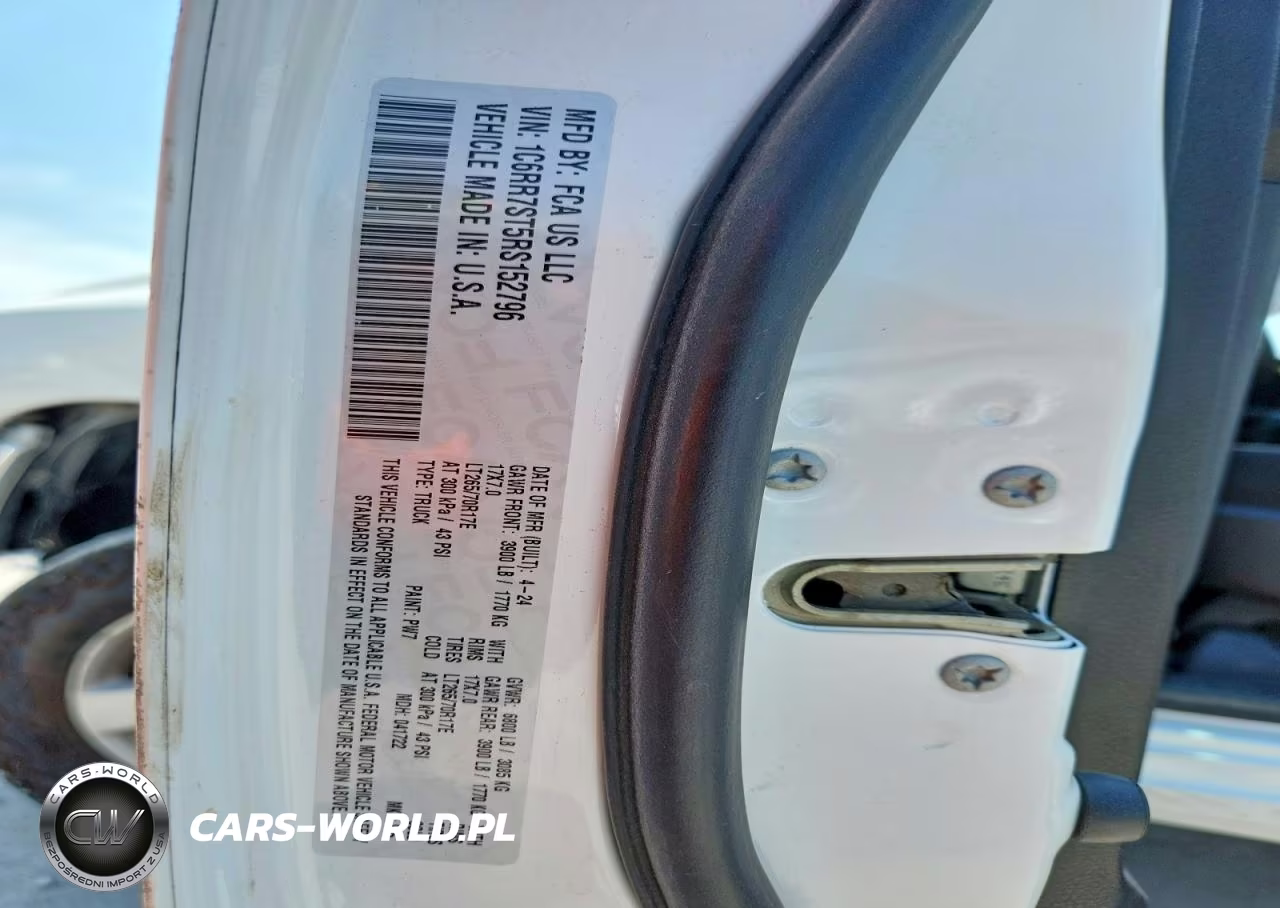 2024 Ram 1500 Classic Tradesman VIN:1C6RR7ST5RS152796 - 12