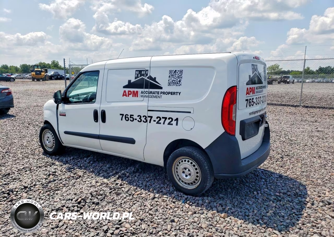 2017 Ram Promaster City St Delivery Van VIN:ZFBERFAB6H6E25607 - 2