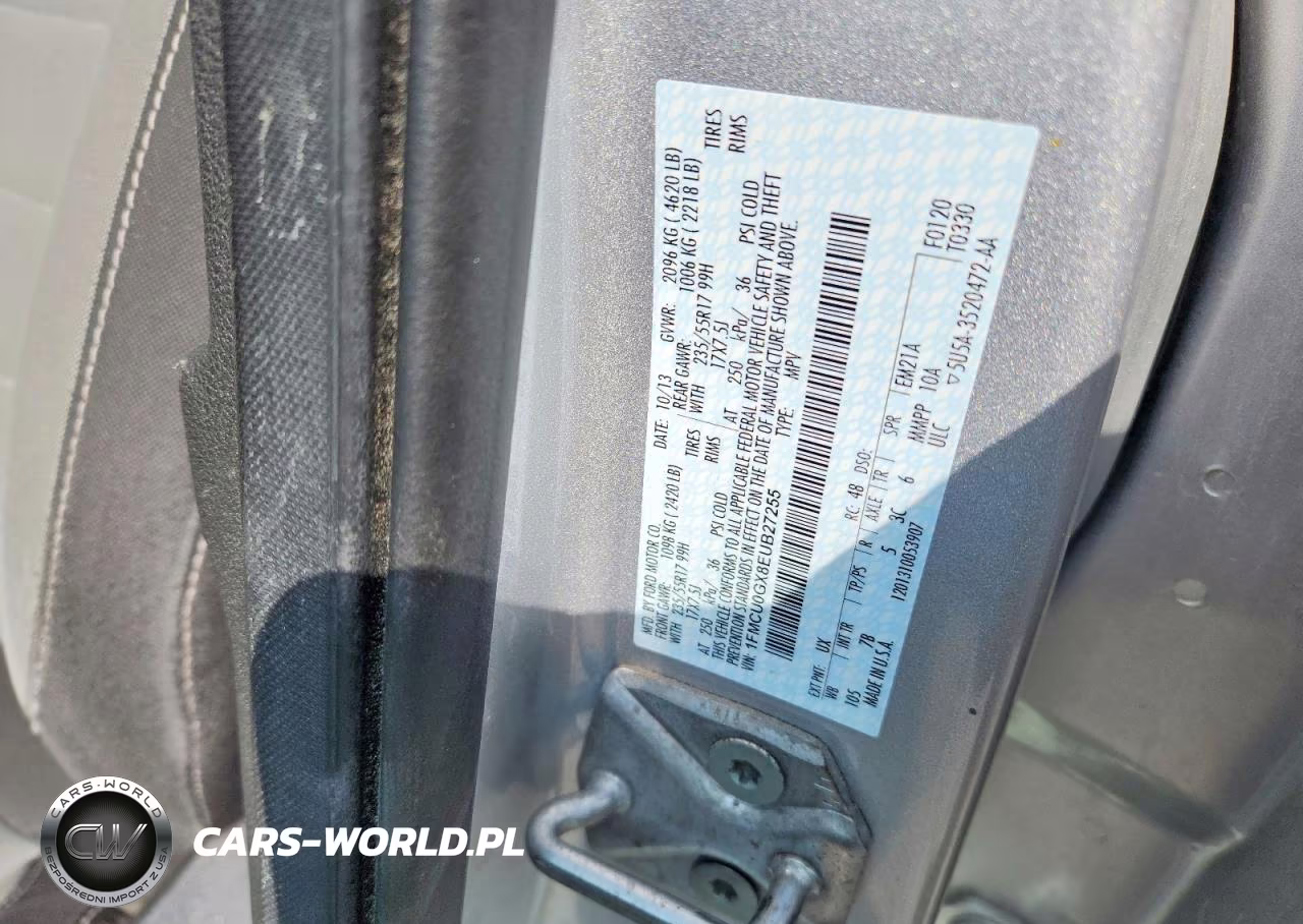 2014 Ford Escape Se VIN:1FMCU0GX8EUB27255 - 13