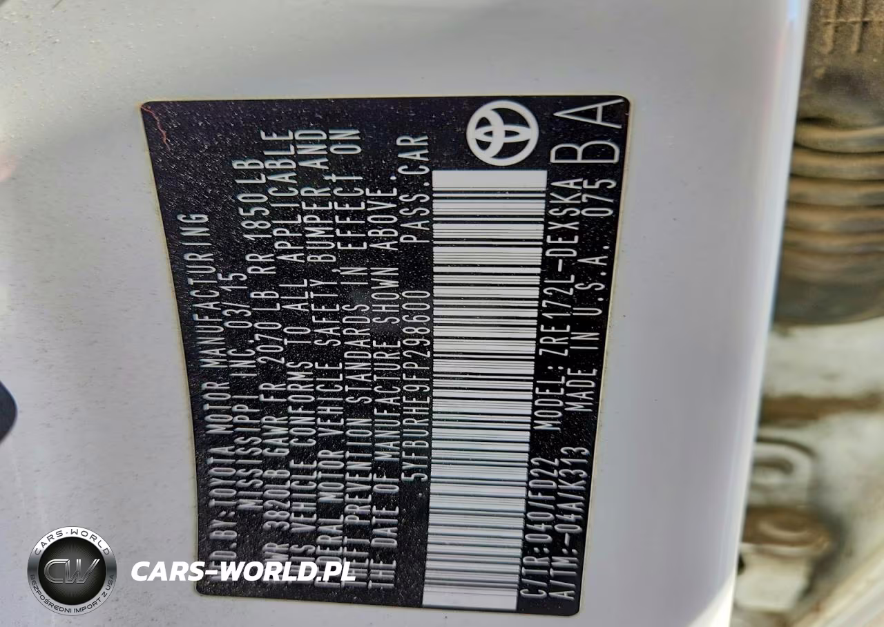 2015 Toyota Corolla S Plus VIN:5YFBURHE9FP298600 - 12