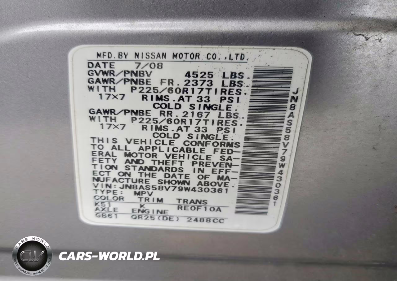 2009 Nissan Rogue S VIN:JN8AS58V79W430361 - 13