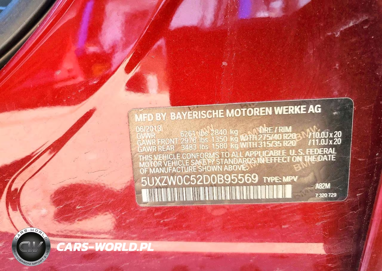 2013 BMW X5 xDrive35D VIN:5UXZW0C52D0B95569 - 12