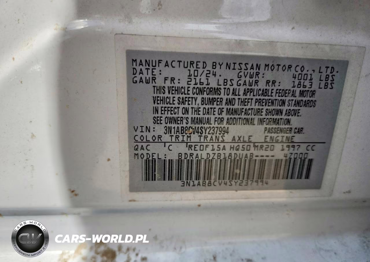 2025 Nissan Sentra Sv VIN:3N1AB8CV4SY237994 - 12