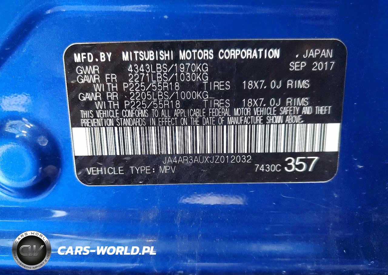 2018 Mitsubishi Outlander Sport Es VIN:JA4AR3AUXJZ012032 - 14