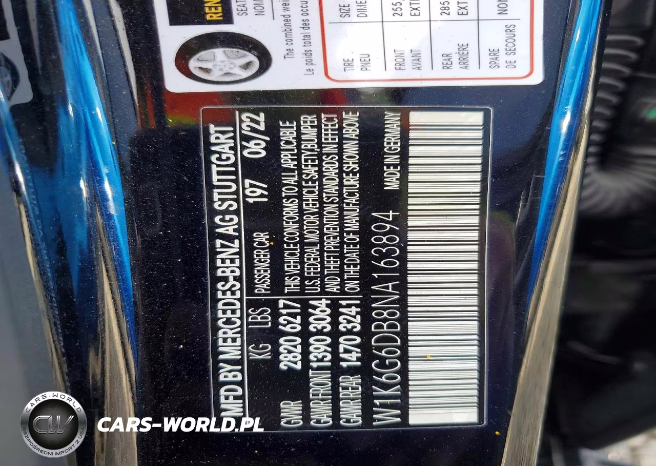 2022 Mercedes-Benz S 500 4Matic VIN:W1K6G6DB8NA163894 - 12