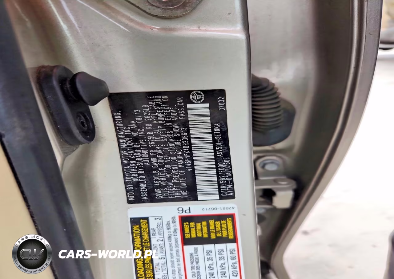 2013 Toyota Camry Le VIN:4T4BF1FK4DR336613 - 12