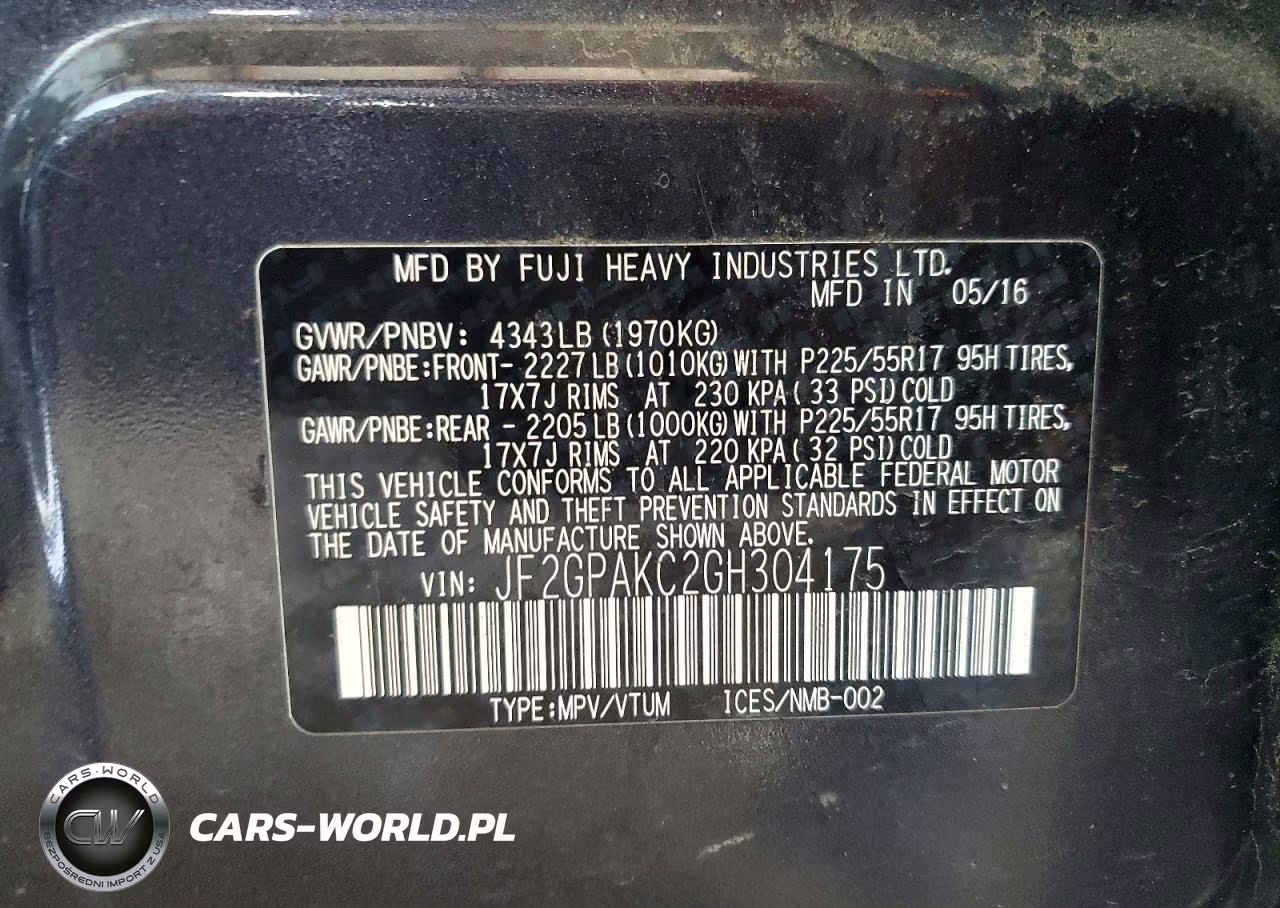 2016 Subaru Crosstrek Limited VIN:JF2GPAKC2GH304175 - 14
