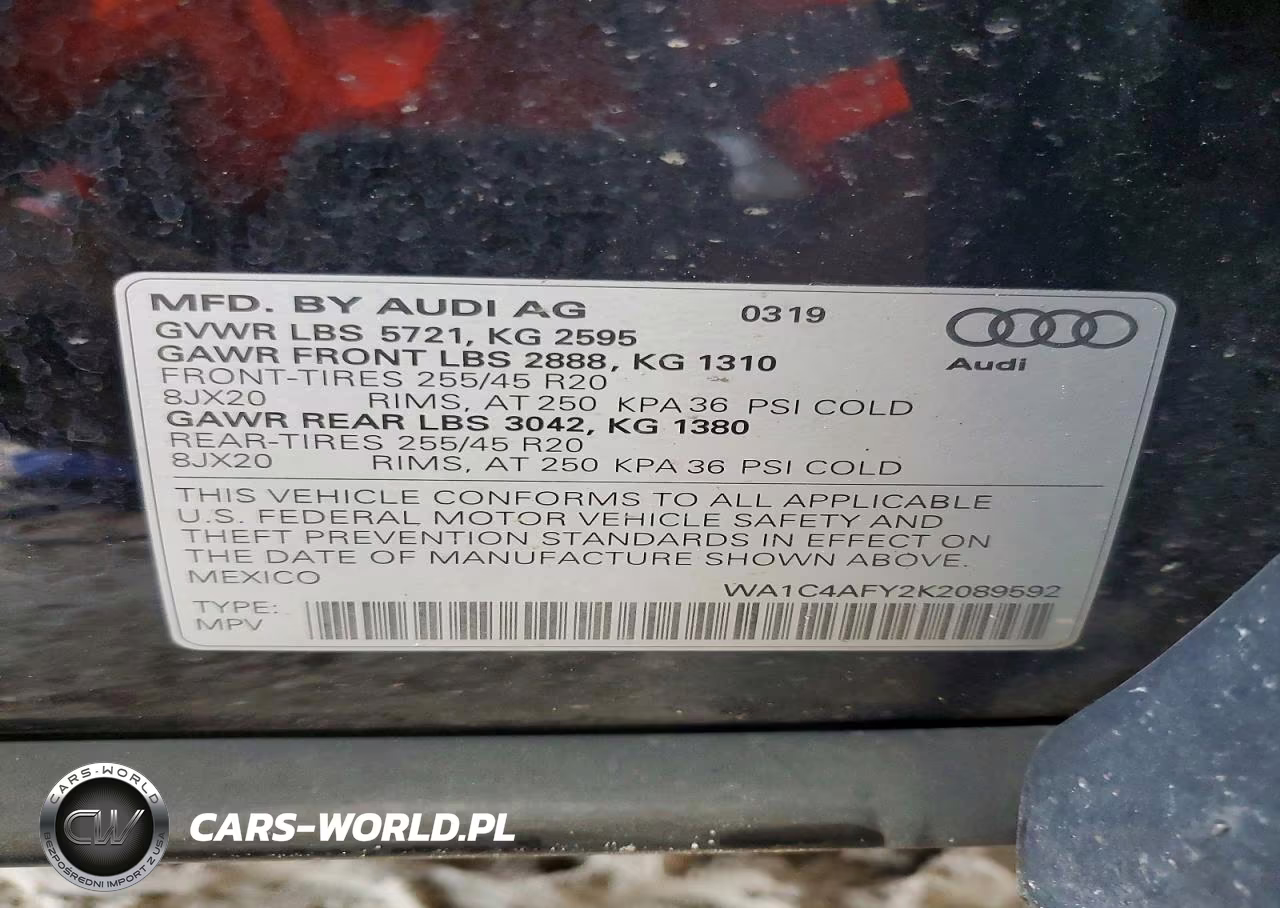 2019 Audi Sq5 Prestige VIN:WA1C4AFY2K2089592 - 13