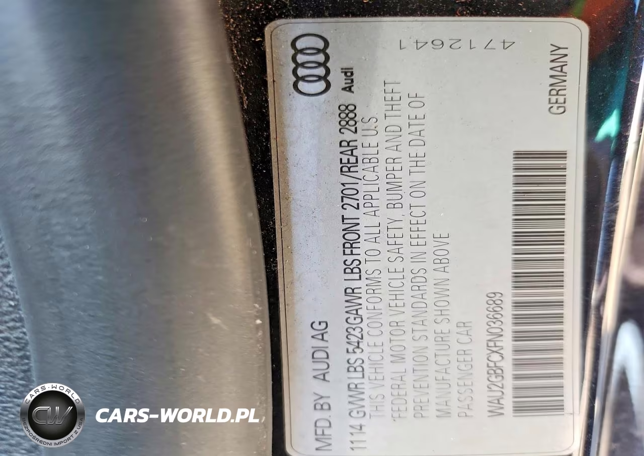 2015 Audi A7 Prestige VIN:WAU2GBFCXFN036689 - 12