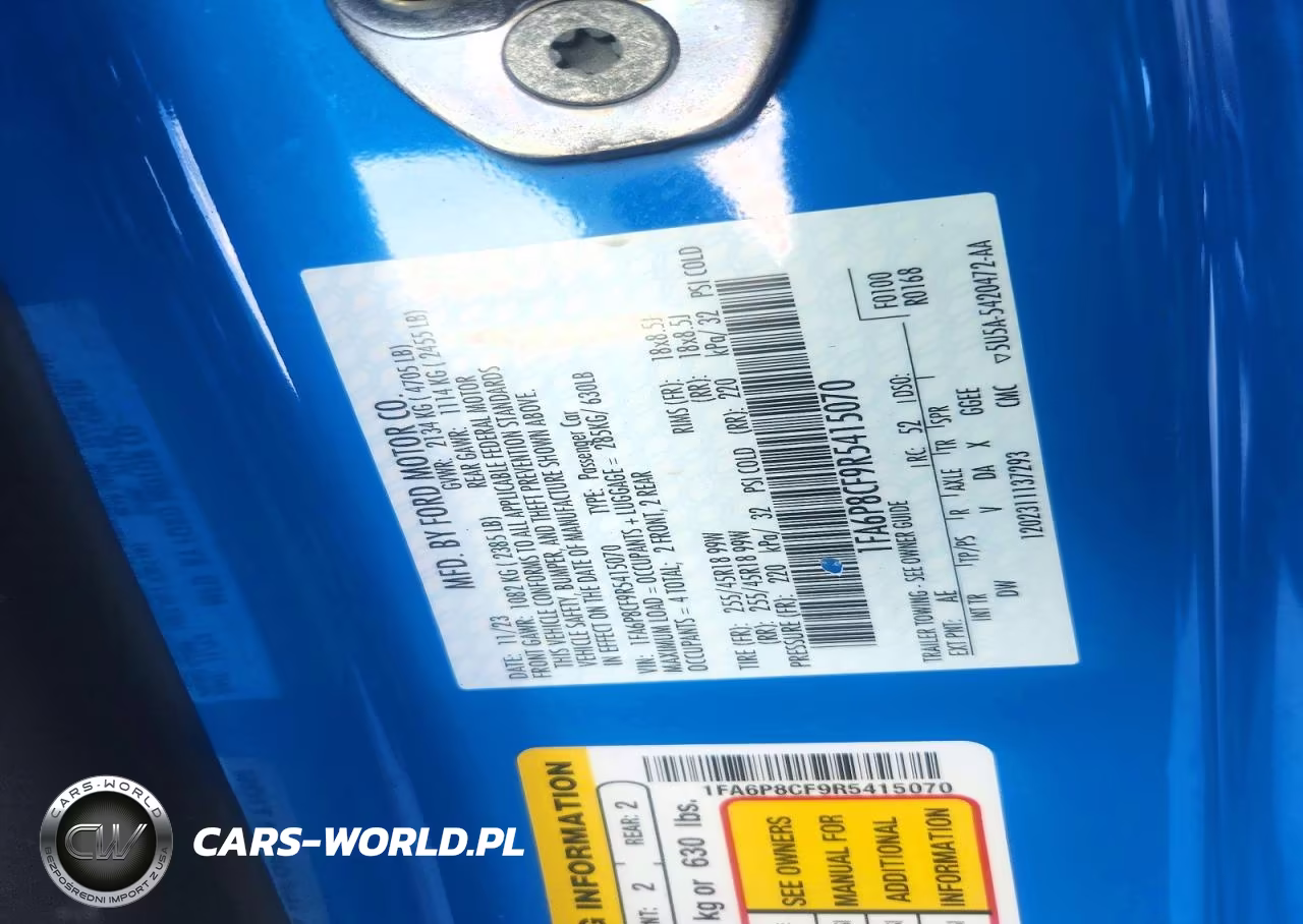 2024 Ford Mustang Gt VIN:1FA6P8CF9R5415070 - 13