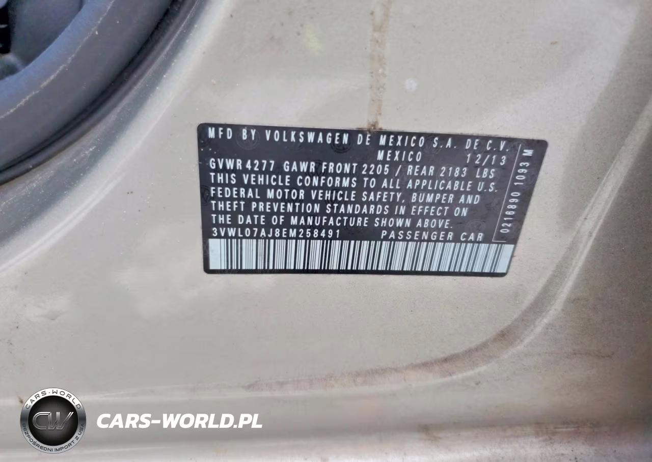 2014 Volkswagen Jetta Sel VIN:3VWL07AJ8EM258491 - 12