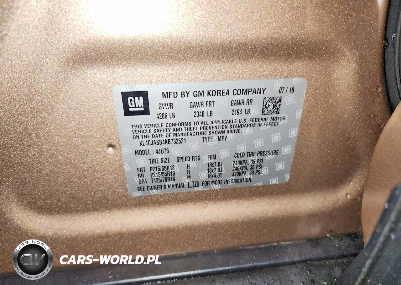 2019 Buick Encore Preferred VIN:KL4CJASB4KB732521 - 12