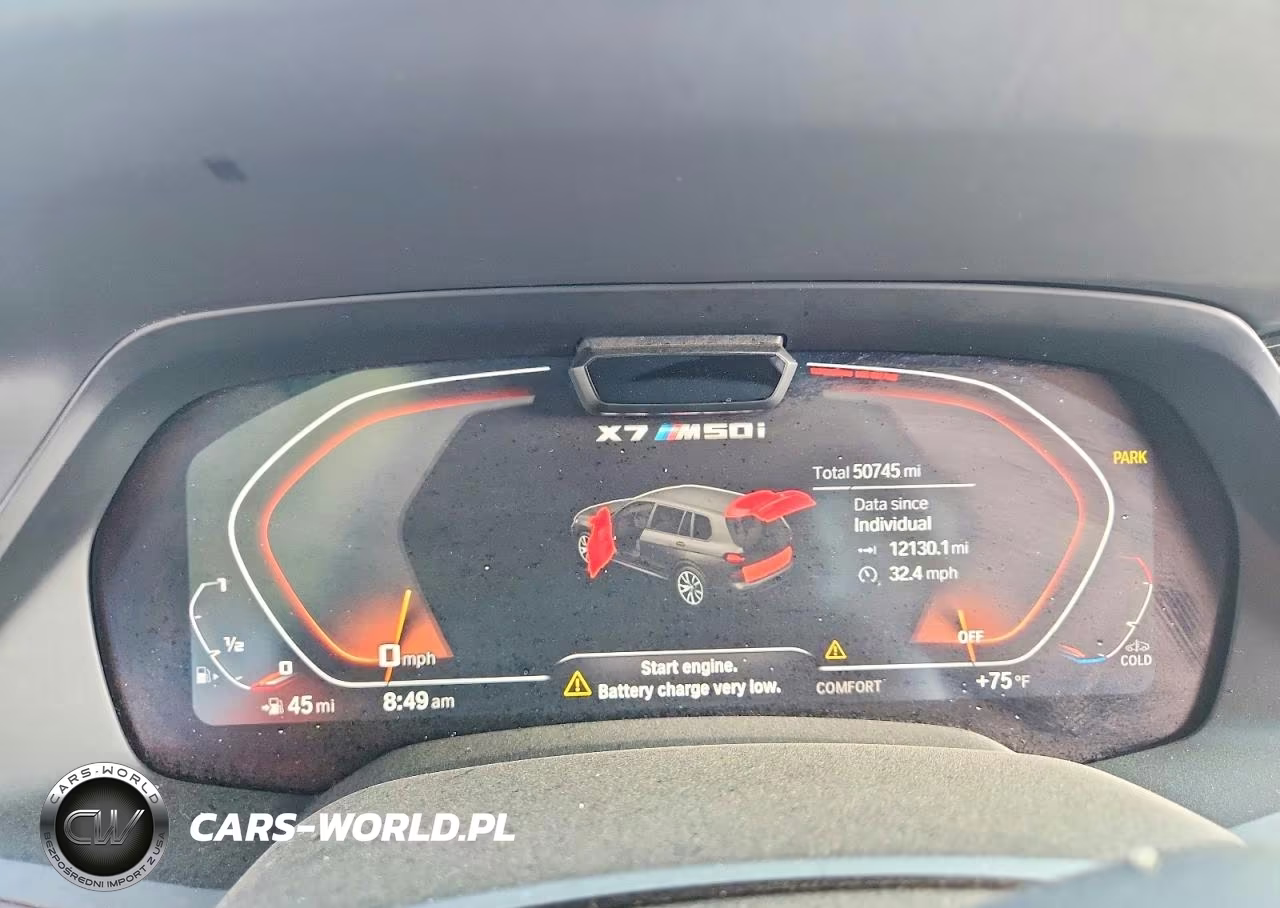 2021 BMW X7 M50I VIN:5UXCX6C08M9F51514 - 9