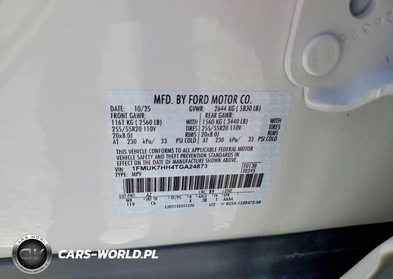 2026 Ford Explorer Platinum VIN:1FMUK7HH4TGA24873 - 14