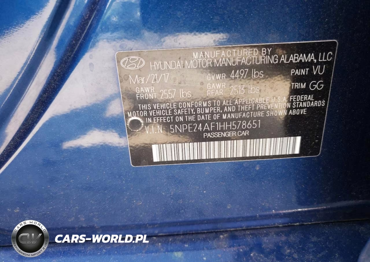 2017 Hyundai Sonata Se VIN:5NPE24AF1HH578651 - 12