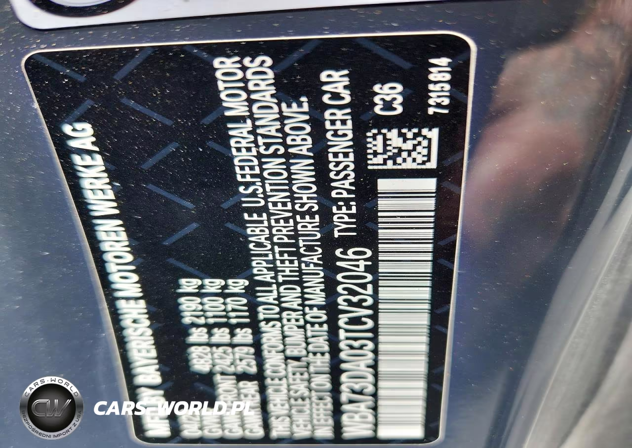 2026 BMW M440I VIN:WBA73DA03TCV32046 - 12