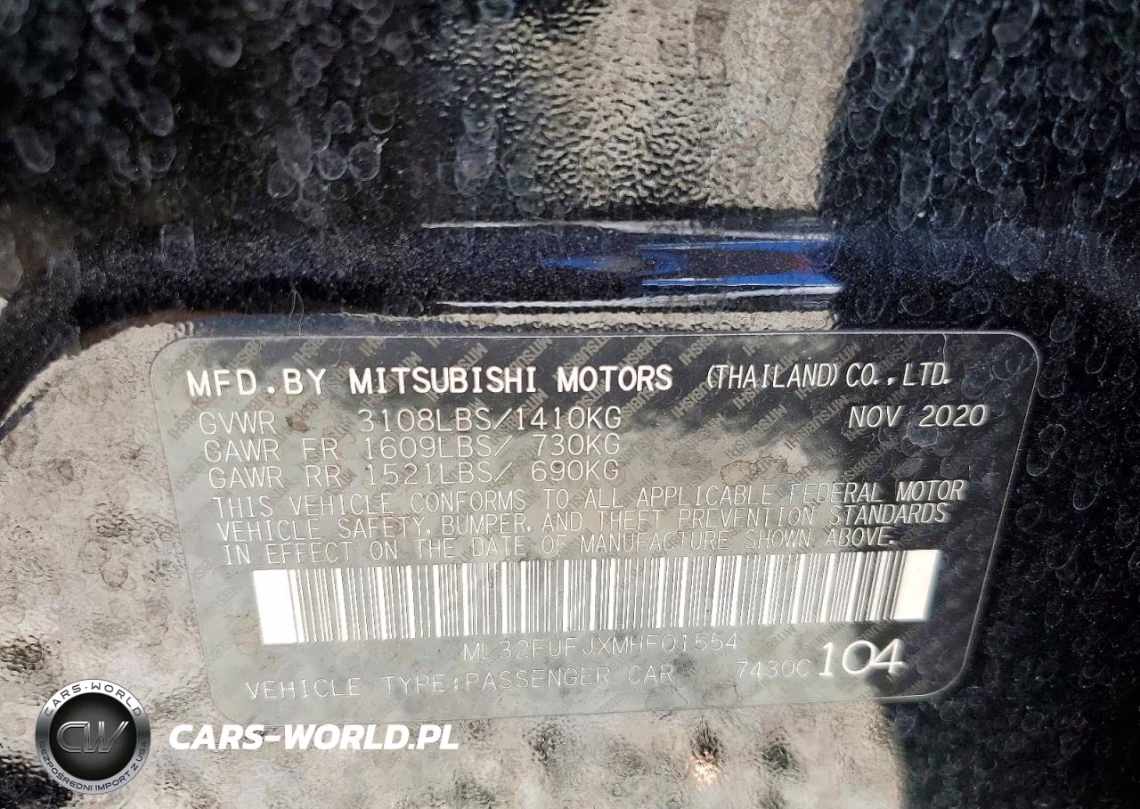 2021 Mitsubishi Mirage G4 Es VIN:ML32FUFJXMHF01554 - 13
