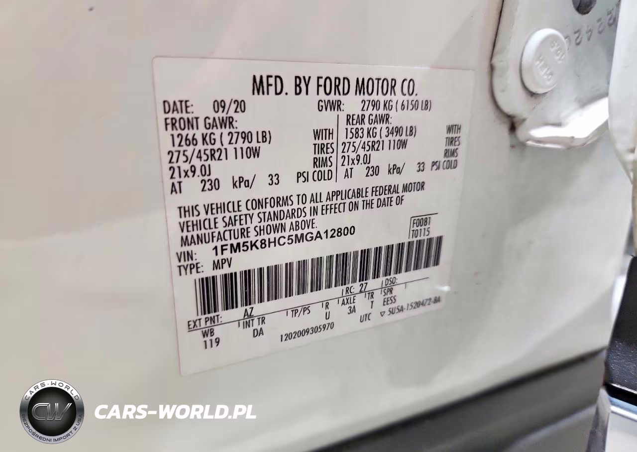 2021 Ford Explorer Platinum VIN:1FM5K8HC5MGA12800 - 13